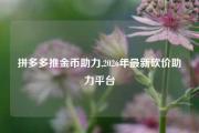 拼多多推金币助力,2026年最新砍价助力平台