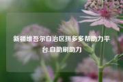 新疆维吾尔自治区拼多多帮助力平台,自助刷助力