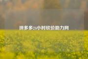 拼多多24小时砍价助力网